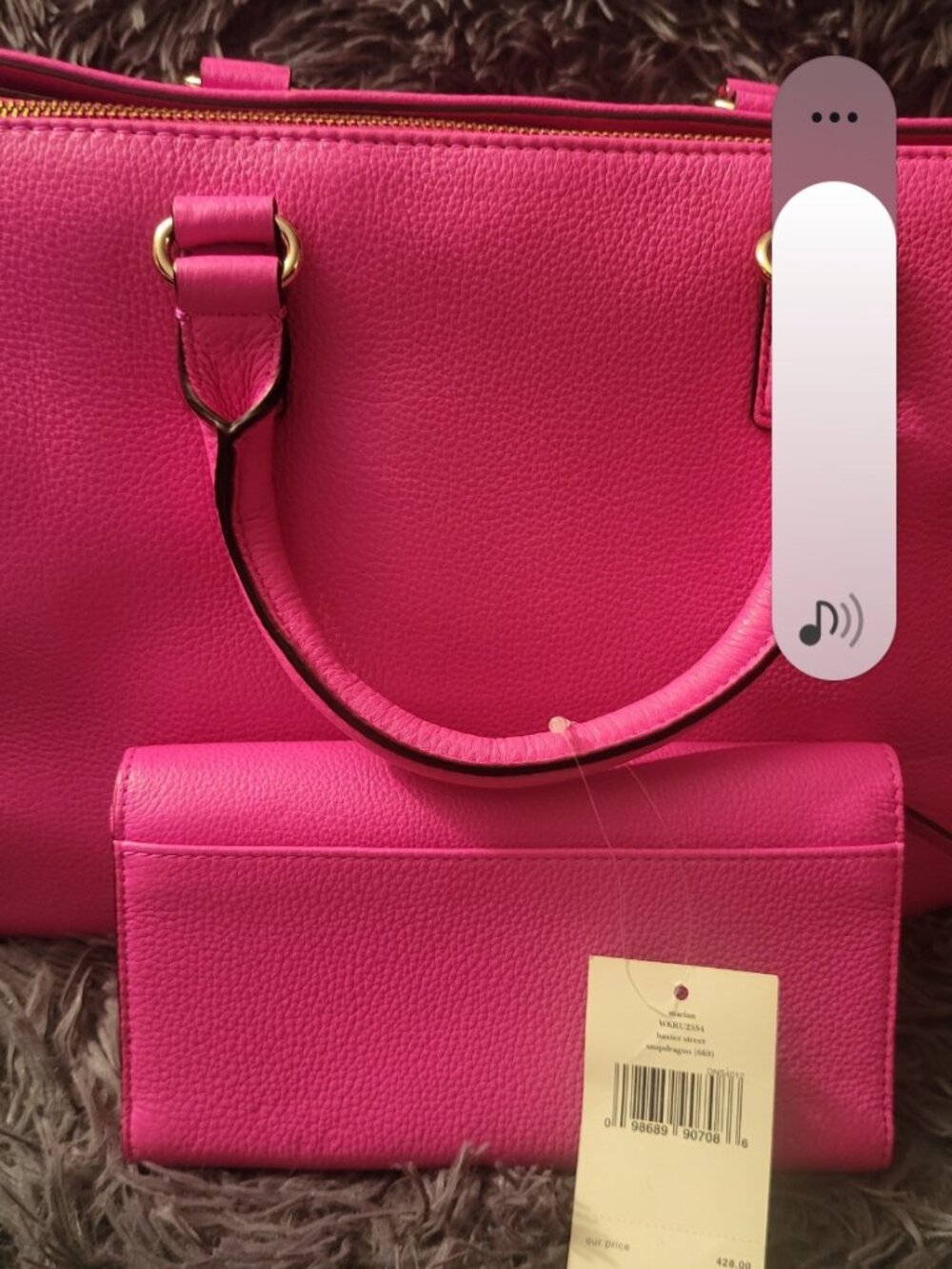 Vintage Pink Leather Kate Spade Handbag